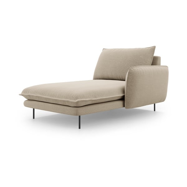 Șezlong divan cu cotieră pe partea dreaptă Cosmopolitan Design Vienna, bej-image-2