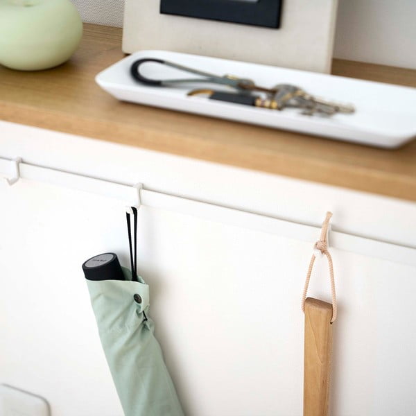 Masă consolă alb-natural 18.5x60 cm Tower – YAMAZAKI-image-1