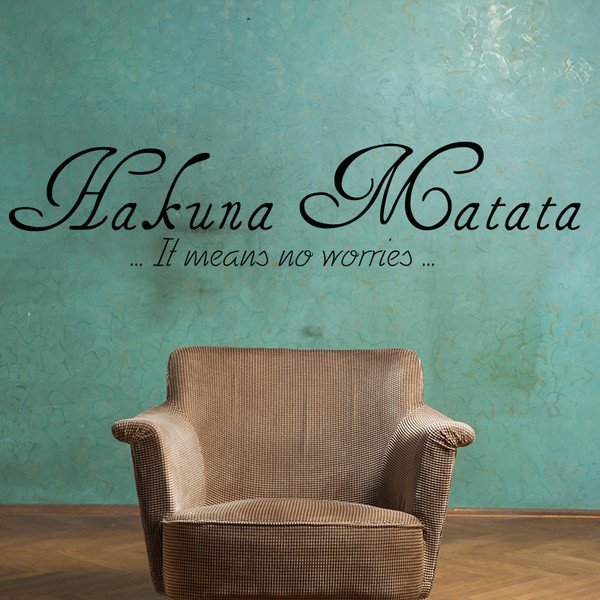 Autocolant Ambiance Hakuna Matata