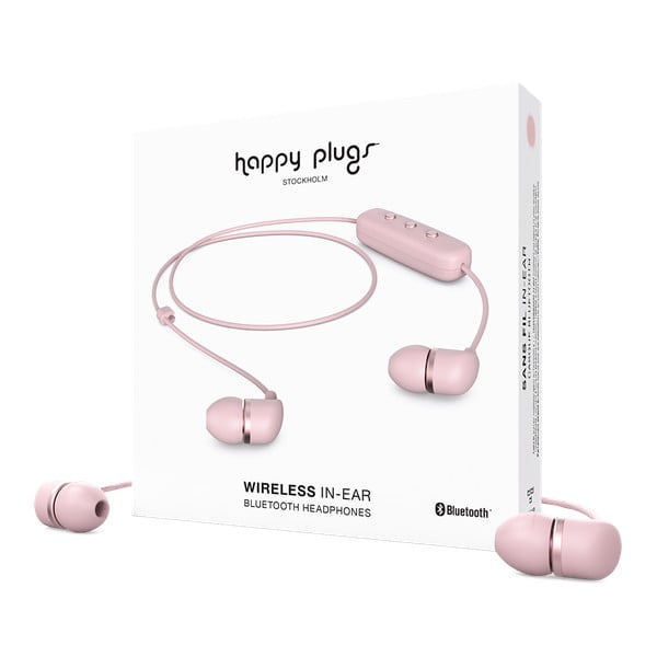 Căști wireless Happy Plugs In-Ear, roz
