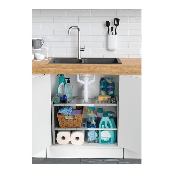 Raft cu lăţime reglabilă pentru chiuvetă Compactor Expandable Shelf-image-1