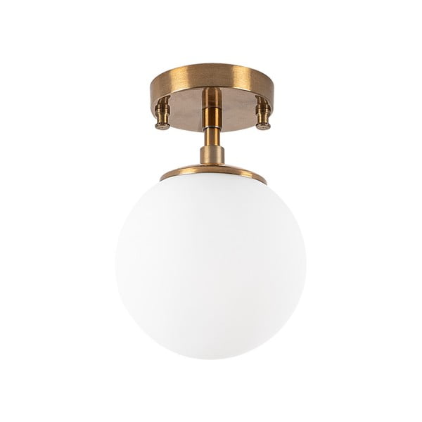 Plafonieră albă/alămie cu abajur din sticlă ø 15 cm Atmaca – Opviq lights-image-2