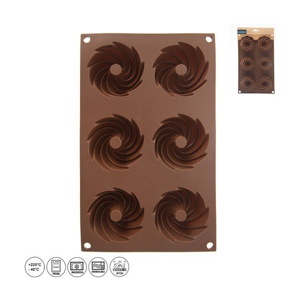 Formă de copt pentru mini-prăjiturele Bundt din silicon 17x28 cm – Orion-image-3