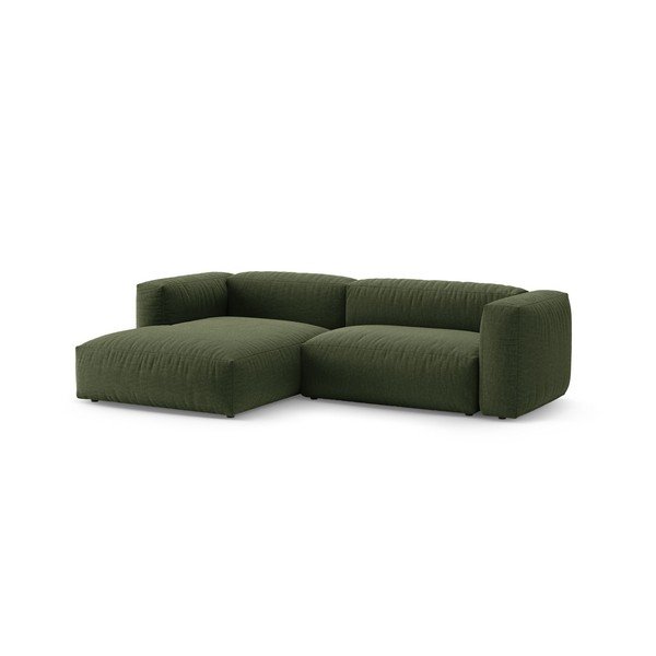 Colțar modular verde extensibil (cu colț pe partea stângă/cu șezlong) – Micadoni -image-3