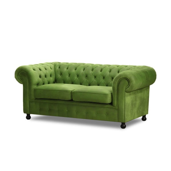Canapea pentru 2 persoane Wintech Chester, verde