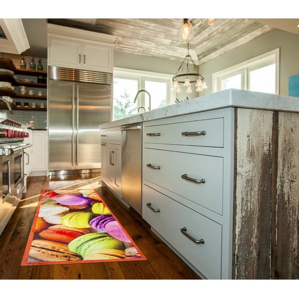 Covor de bucătărie foarte rezistent Webtapetti Macarons, 60 x 220 cm-image-1