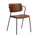 Scaun cu husă din piele artificială DAN-FORM Denmark Zed, maro