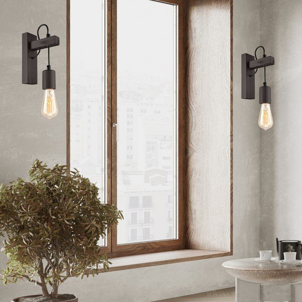 Aplică de perete neagră Leon – LAMKUR-image-3