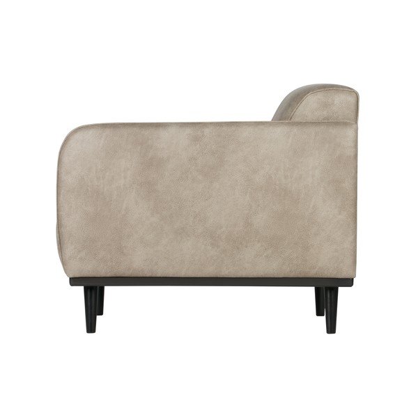 Fotoliu din piele artificială BePureHome Statemnent, gri deschis-image-3