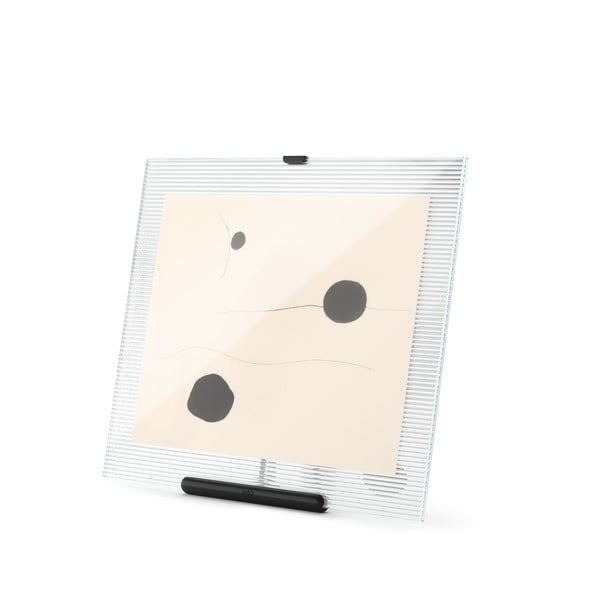 Ramă foto neagră cu picior de susținere din sticlă 26x30,5 cm Flute – Umbra-image-2