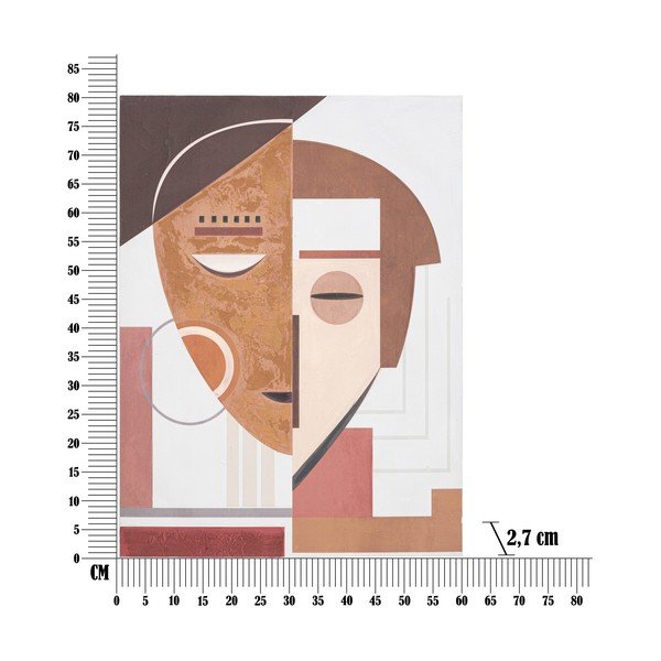 Tablou pictat manual Mauro Ferretti Ethic Face, 60 x 80 cm-image-3