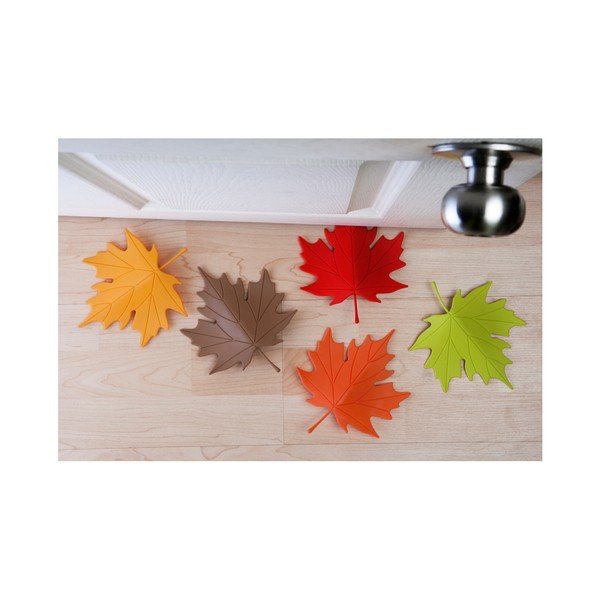 Opritor ușă în formă de frunză Qualy&CO Autumn, galben-image-1