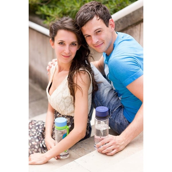 Sticlă din plastic reutilizabilă Equa Flowers, 0,4 l-image-4