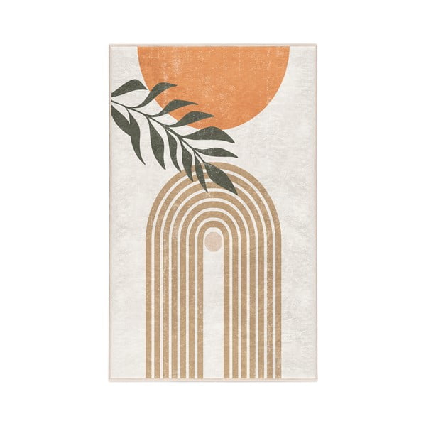 Covor crem lavabil 80x150 cm Dot Arch – Mila Home