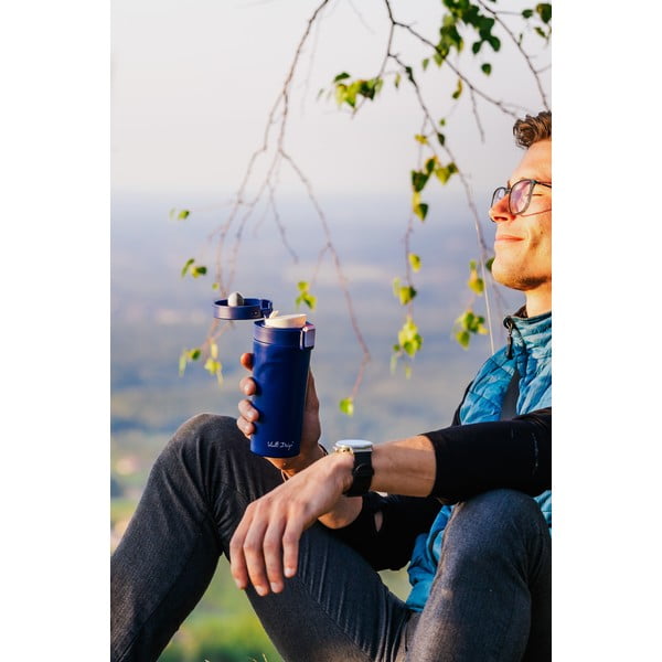 Cană termică Vialli Design Fuori, 400 ml, albastru-închis-image-4