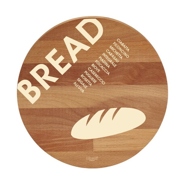 Tocător din lemn de fag Bisetti Bread, ø 30 cm
