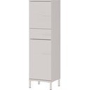 Dulap de baie crem înalt/îngust cu aspect mat 34x123 cm Laurino – Germania