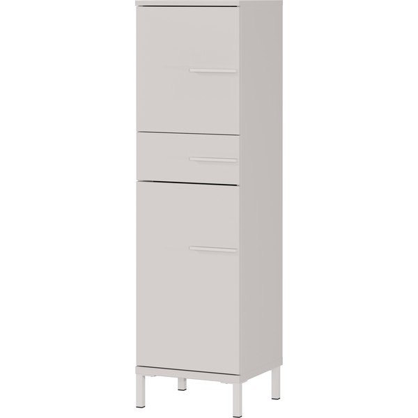 Dulap de baie crem înalt/îngust cu aspect mat 34x123 cm Laurino – Germania