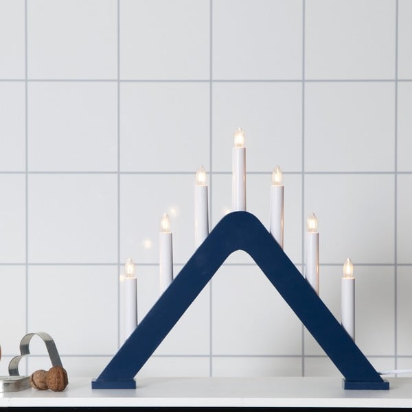 Decorațiune luminoasă de Crăciun albastru-închis cu alimentare la priză Jarve – Star Trading-image-1