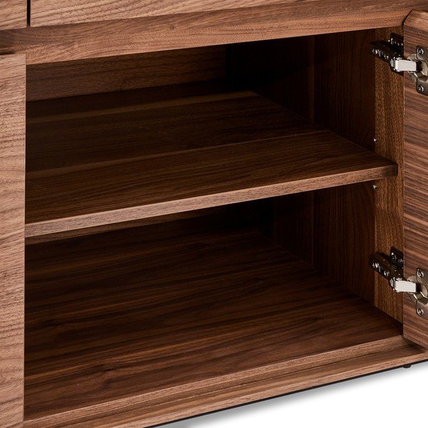 Comodă în decor din lemn de nuc Furnhouse Tokyo, maro-image-1