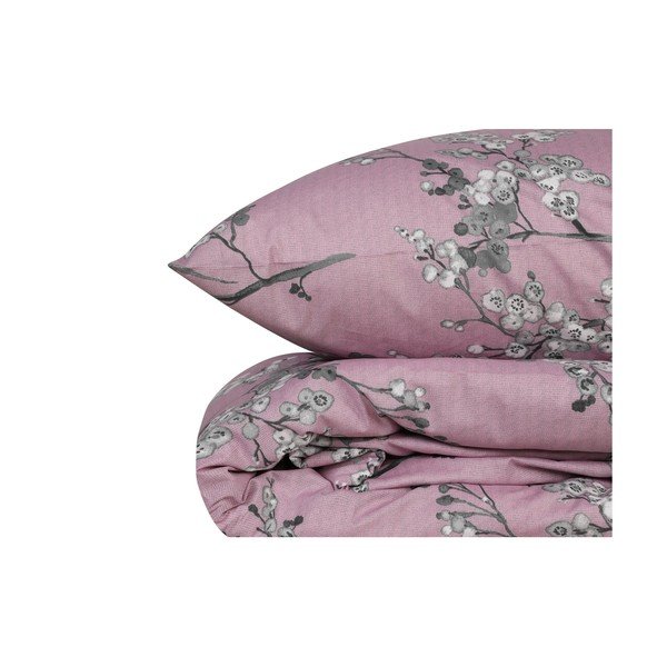 Lenjerie de pat roz din bumbac ranforcé pentru pat dublu/extinsă 240x220 cm Chicory – Mijolnir-image-3