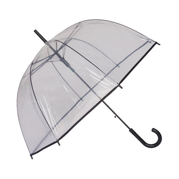 Umbrelă transparentă Ambiance Birdcage Border, ⌀ 81 cm, detalii negre