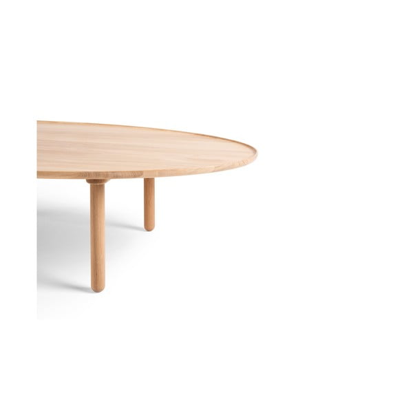 Măsuță de cafea în culoare naturală din lemn de stejar 65x120 cm Mu – Gazzda-image-4