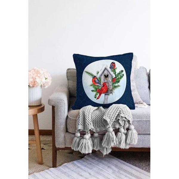 Față de pernă 43x43 cm  cu model de Crăciun – Mila Home-image-2