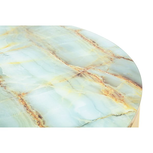 Măsuță de cafea Mauro Ferretti Sepa,, ø 75 cm, alb-auriu-image-4