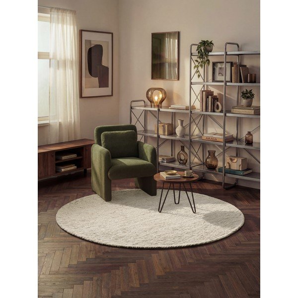 Covor crem țesut manual rotund din lână ø 200 cm Bexley Woolwich – Ted Baker-image-1