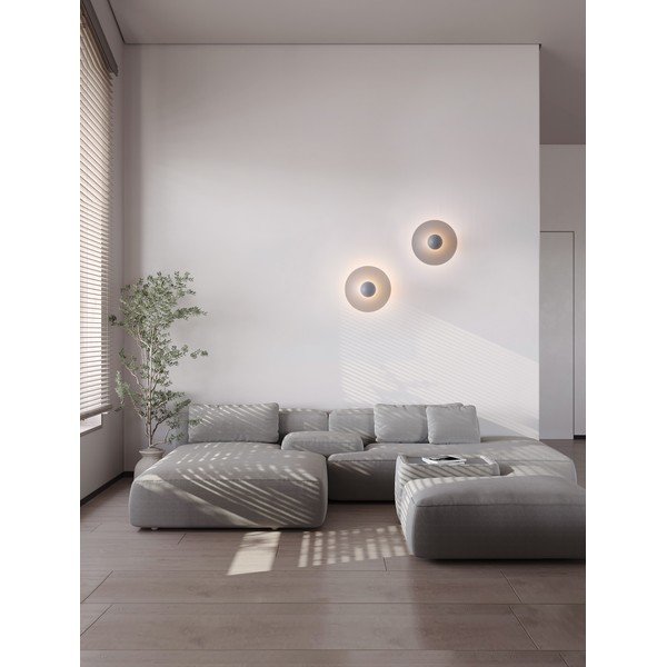 Aplică de perete albastru prăfuit LED din aluminiu Edem – Nova Luce-image-1