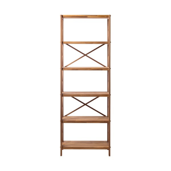 Etajeră în culoare naturală din lemn de stejar 70x198 cm X-Shelf – Unique Furniture