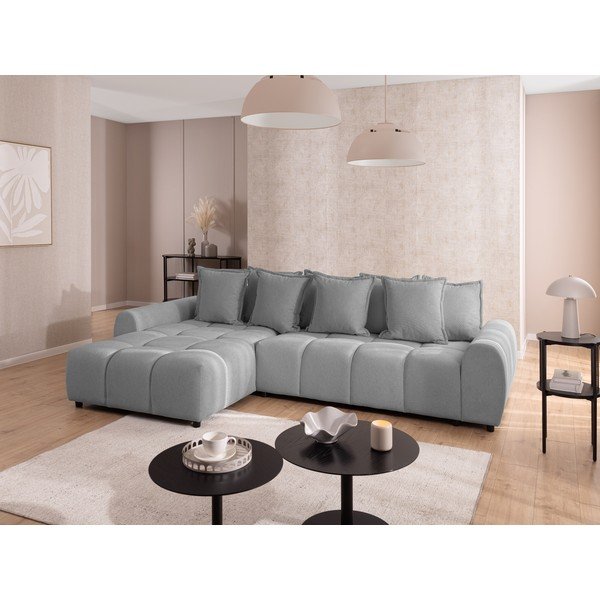 Colțar gri (cu colț pe partea stângă/cu șezlong) Albane  – Ropez-image-1