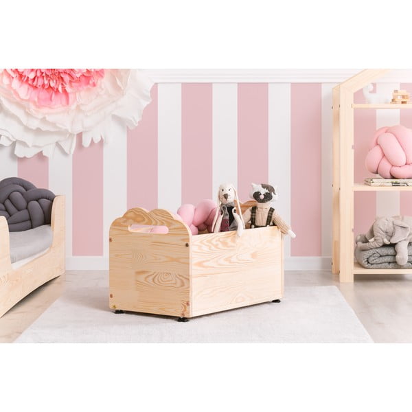 Cutie mobilă pentru depozitare din lemn de pin Adeko Kutu Coma, 60 cm-image-1