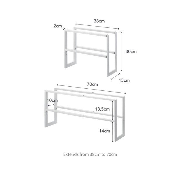 Pantofar alb telescopic din metal Line – YAMAZAKI-image-3