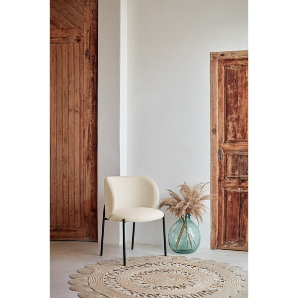 Set de scaune de sufragerie alb 2 buc. tapițat Mogi – Teulat-image-1