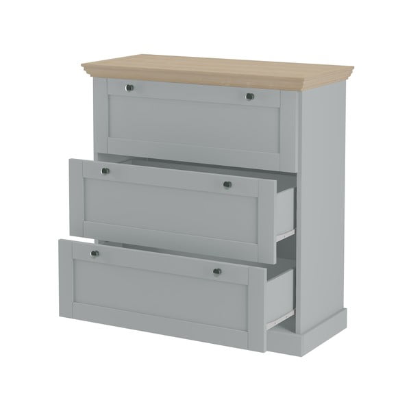 Comodă gri înaltă 75x80 cm Binz – Støraa-image-2