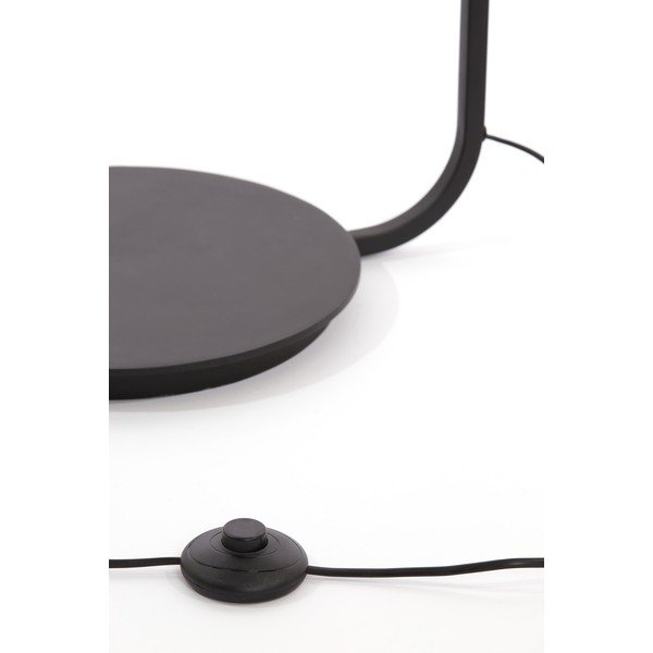 Lampadar negru mat/în culoare naturală cu abajur textil (înălțime 164 cm) Lyra – Light & Living-image-4