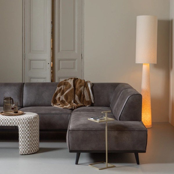 Lampadar bej cu abajur textil (înălțime 187 cm) Loft – WOOOD-image-1