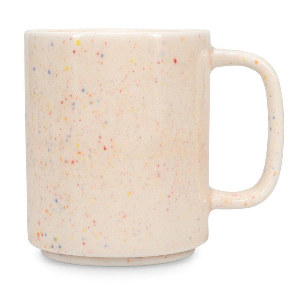 Cană bej din gresie ceramică 330 ml Fika – ONA