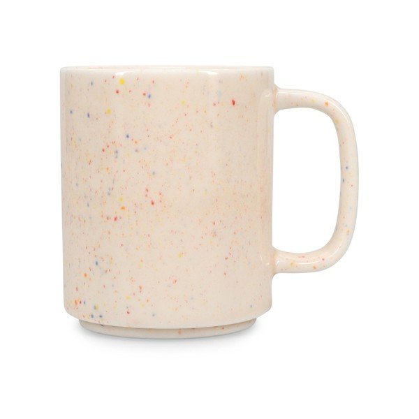 Cană bej din gresie ceramică 330 ml Fika – ONA