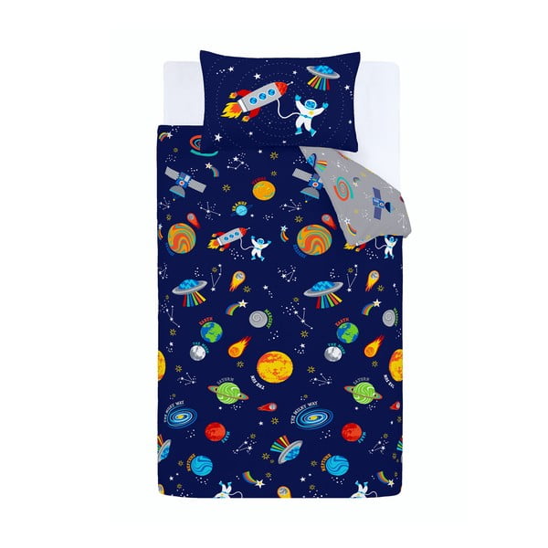 Lenjerie de pat pentru copii pentru pat de o persoană 135x200 cm Lost In Space – Catherine Lansfield