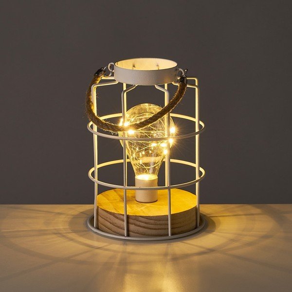 Veioză albă (înălțime 20,5 cm) – Casa Selección-image-1