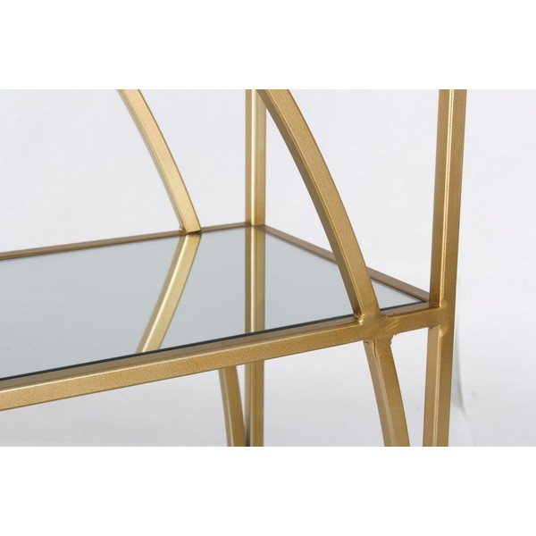 Bibliotecă aurie din oțel 56x151,5x25 cm Elenor – Bizzotto-image-3
