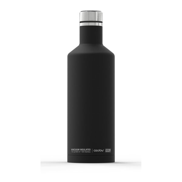Sticlă termos Asobu Times Square Travel Bottle, 440 ml, negru