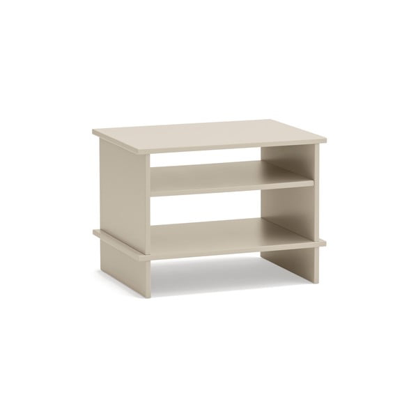 Noptieră crem cu rafturi Inari – Teulat