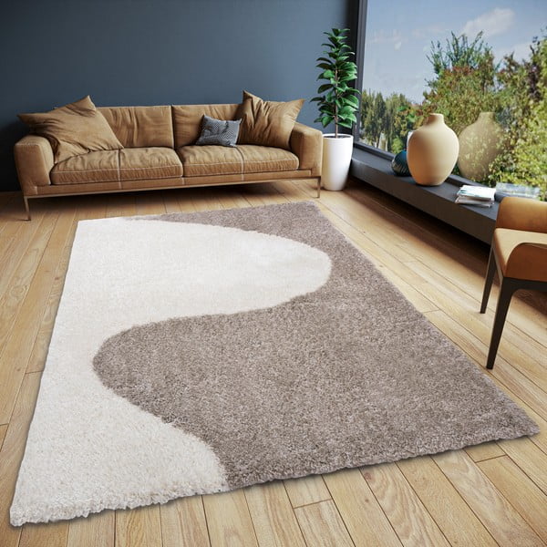 Covor bej-crem 120x170 cm – Elle Decoration-image-1