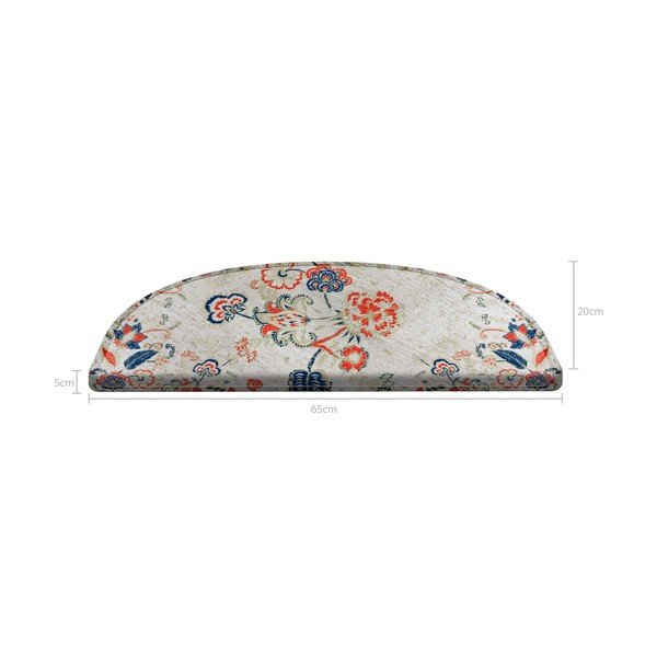 Covorașe pentru scări în set de 16 bucăți 65x20 cm Floral Path - Vitaus-image-4