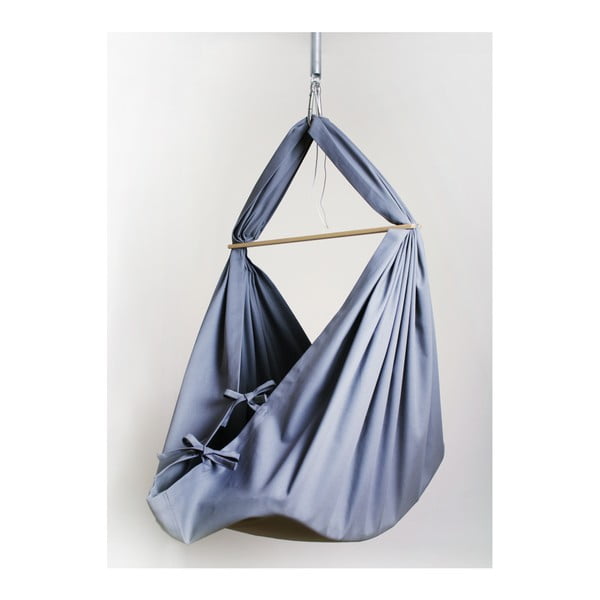 Leagăn suspendat de tavan / hamac din bumbac Hojdavak Baby, (0 la 9 luni), gri-image-1