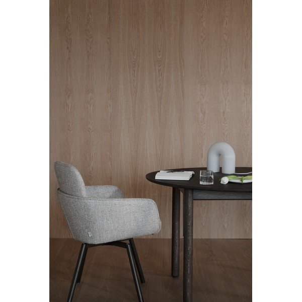 Masă de dining rotundă extensibilă din lemn de stejar ø 120 cm Derrymore – Rowico-image-4